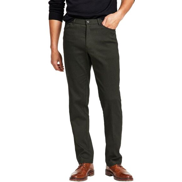 Tommy Hilfiger Mens Modern Fit Four-Pocket Twill Pants 32W x 32L Olive - NWT $95 - Picture 1 of 5